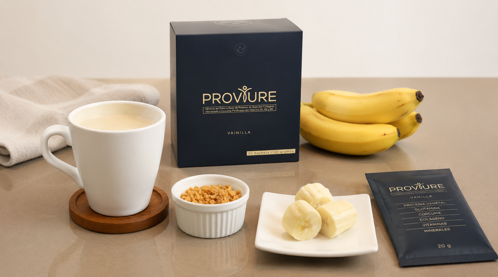 Smoothie de Banano, Mantequilla de Maní y Proviure